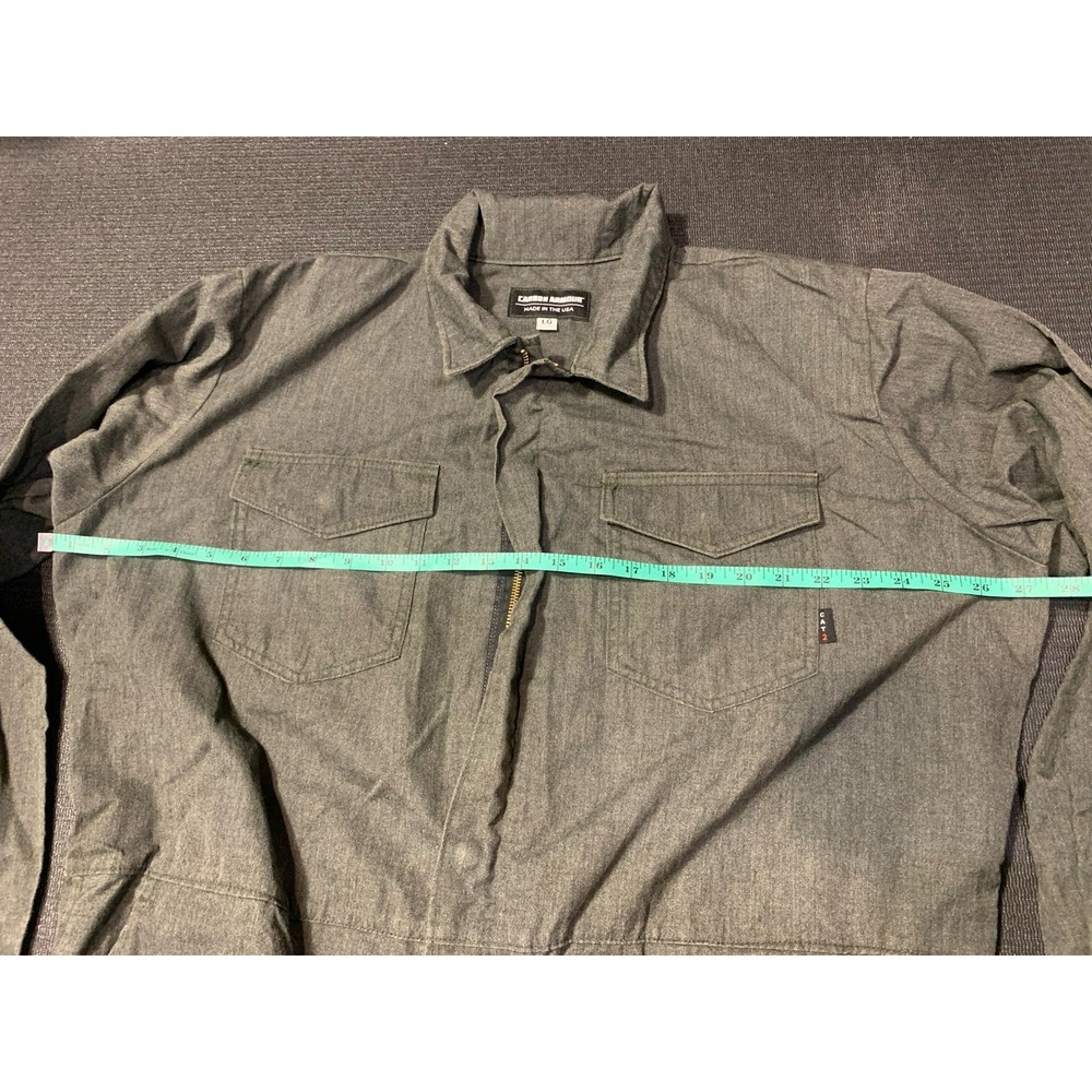 Carbon Armour Mens FR CAT 2 Coveralls Charcoal Gray Large New‎ Without Tags - Picture 3 of 6